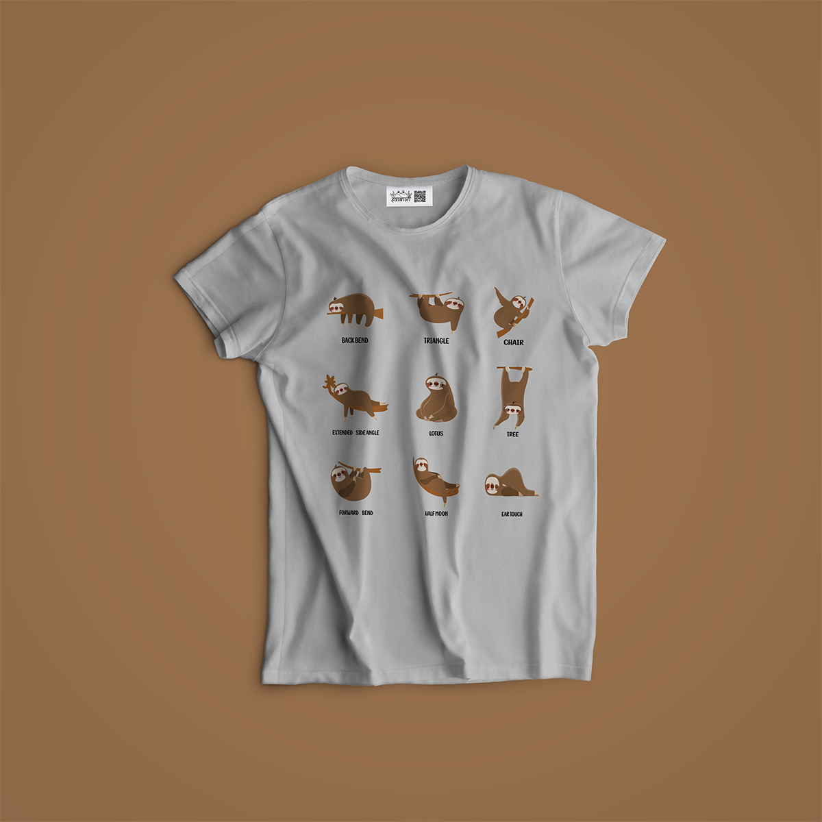 Cute Sloth Yoga Poses T-Shirt for Men & women 7 Cute Sloth Yoga Poses T-Shirt for Men & women - Image 7
