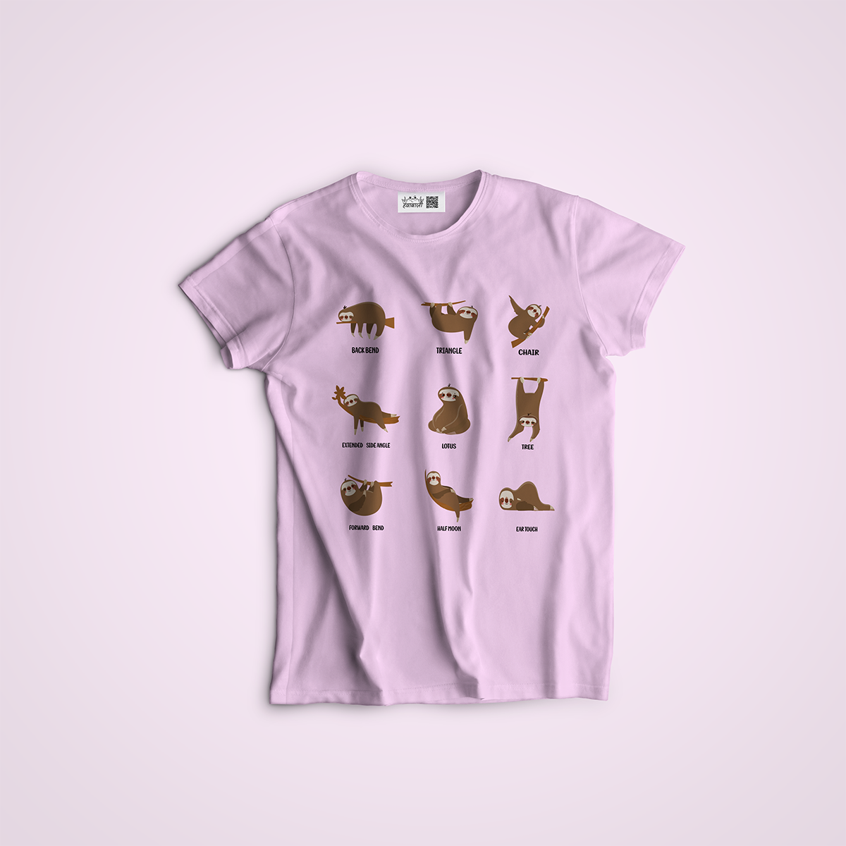 Cute Sloth Yoga Poses T-Shirt for Men & women 8 Cute Sloth Yoga Poses T-Shirt for Men & women - Image 8