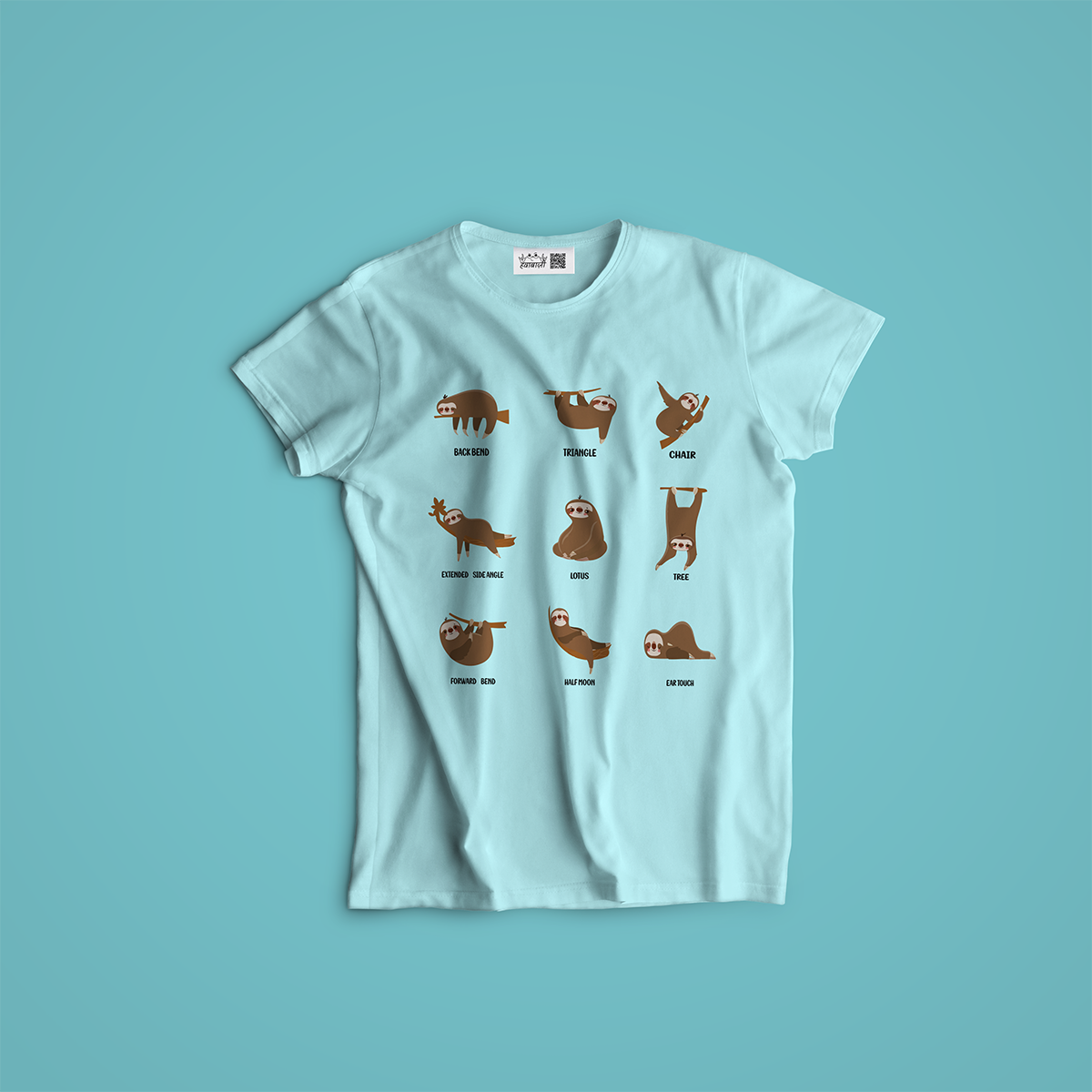 Cute Sloth Yoga Poses T-Shirt for Men & women 9 Cute Sloth Yoga Poses T-Shirt for Men & women - Image 9