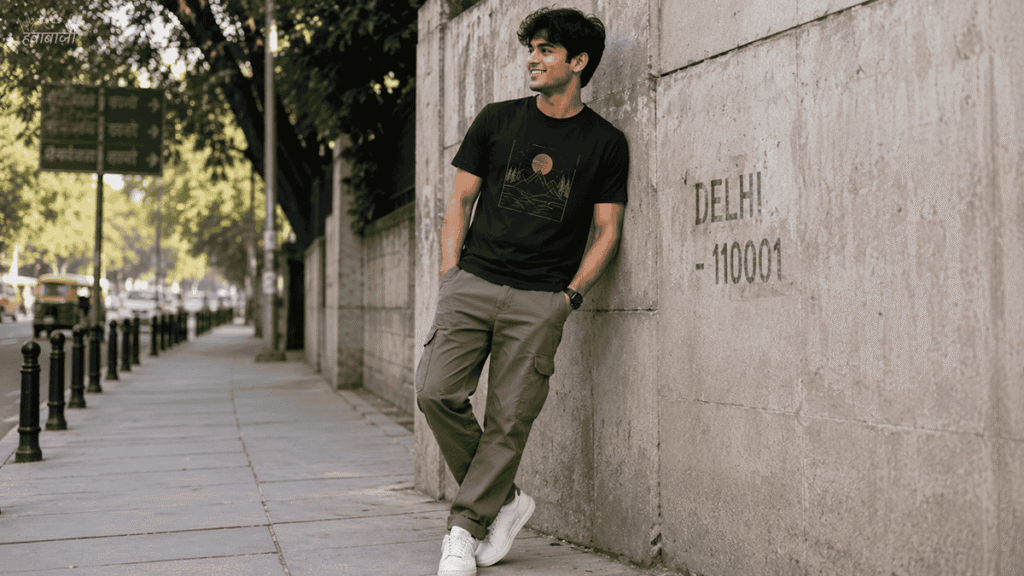 dark jacket with slim dark trousers | Outfit Ideas for Men - Hawabazi #apnihawabanao