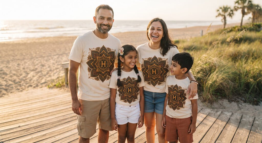 Matching Family beach Outfits for Beach Vacations: Inspiration and Ideas 4