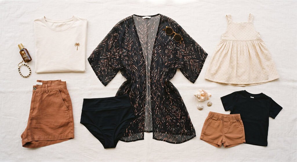 Matching Family beach Outfits for Beach Vacations: Inspiration and Ideas 3 Fabrics That Survive the Beach