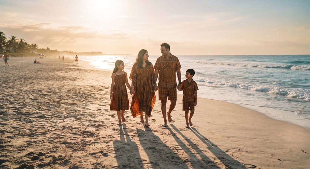 Matching Family beach Outfits for Beach Vacations: Inspiration and Ideas 6