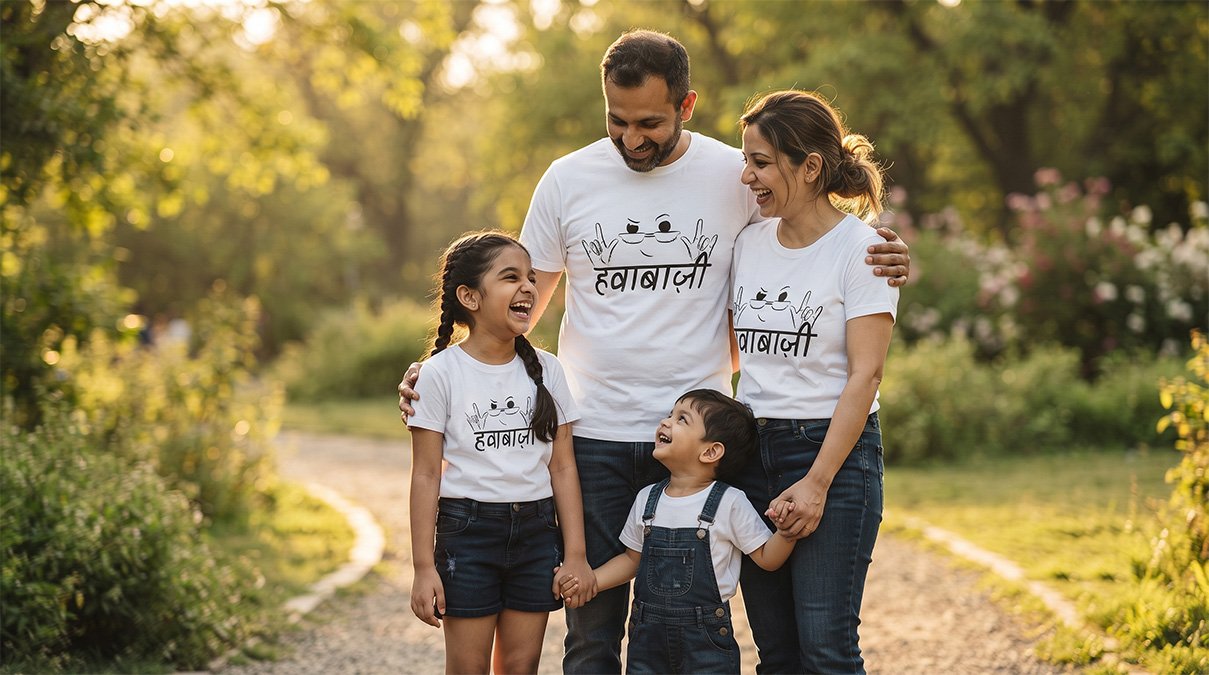 matching family outfits India Hawabazi